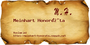 Meinhart Honoráta névjegykártya